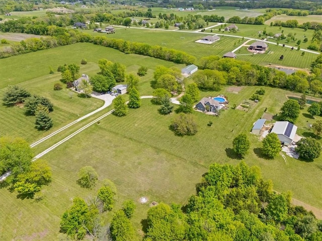 14305 S Gammon Rd, Greenwood, MO 64034 - aerial view of sparsely populated area featuring a pastoral area