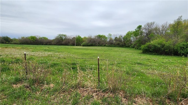 view of yard featuring a rural view