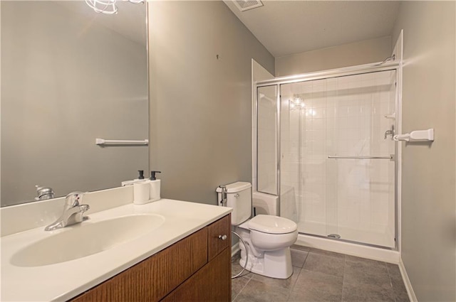 4515 67th Ter, Kansas City, MO 64119 - full bath with toilet, tiled shower, tile patterned floors, and vanity