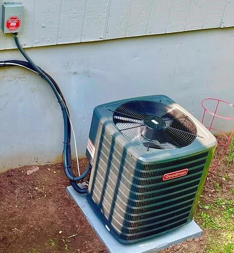 details with central AC unit