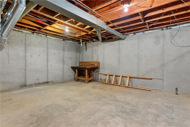 9629 N Locust Dr, Kansas City, MO 64155 - view of unfinished basement