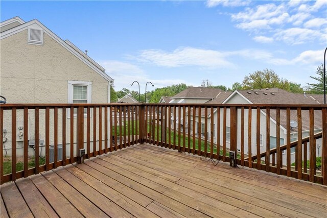 9629 N Locust Dr, Kansas City, MO 64155 - view of wooden terrace