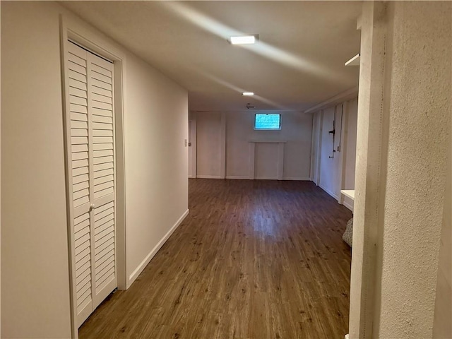 2217 Kingman St, Leavenworth, KS 66048 - corridor with wood finished floors and baseboards