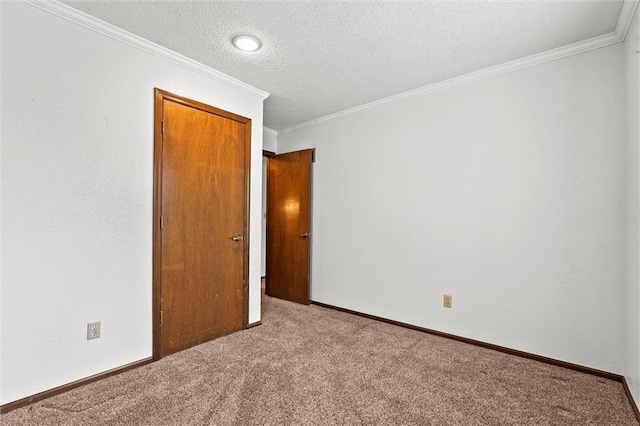 18104 E 24th St S, Independence, MO 64057 - carpeted empty room with a textured ceiling, crown molding, and baseboards