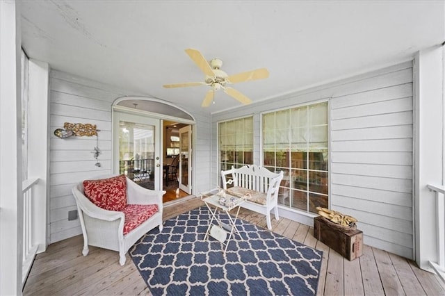 26266 W 110th Ter, Olathe, KS 66061 - sunroom / solarium featuring ceiling fan and healthy amount of natural light