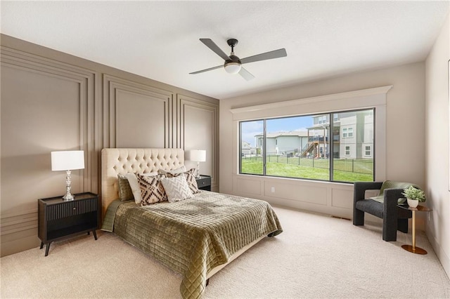 2314 SW Serena Pl, Lees Summit, MO 64082 - bedroom featuring light colored carpet and a ceiling fan