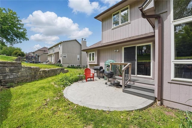 22721 E 27th Street Ct S, Blue Springs, MO 64015 - back of property with a patio and a yard
