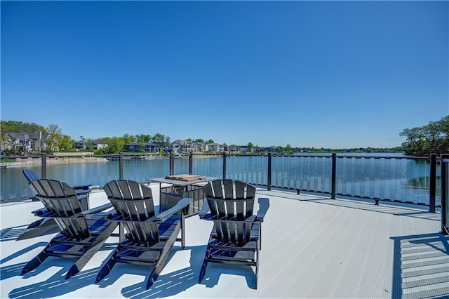 18 Black Hawk Dr, Lake Winnebago, MO 64034 - deck with a water view