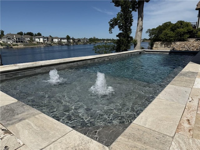 18 Black Hawk Dr, Lake Winnebago, MO 64034 - outdoor pool featuring a water view and a residential view