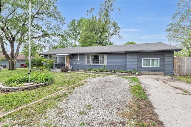 524 Truman St, Pomona, KS 66076 - single story home with gravel driveway