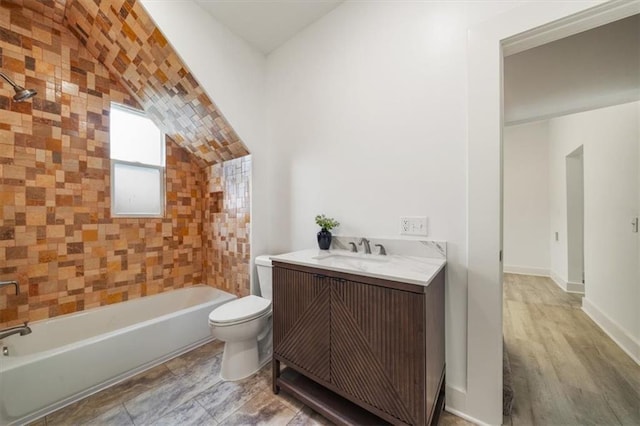 507 N Pearl St, Paola, KS 66071 - full bathroom featuring toilet,  shower combination, and vanity