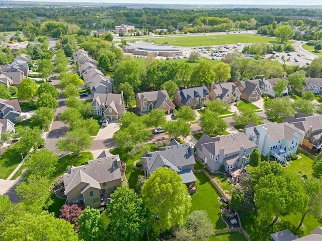 birds eye view of property featuring a residential view