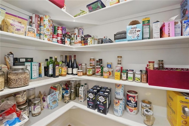 view of pantry