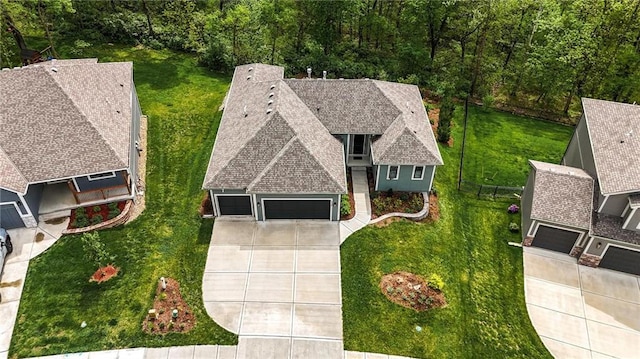drone / aerial view