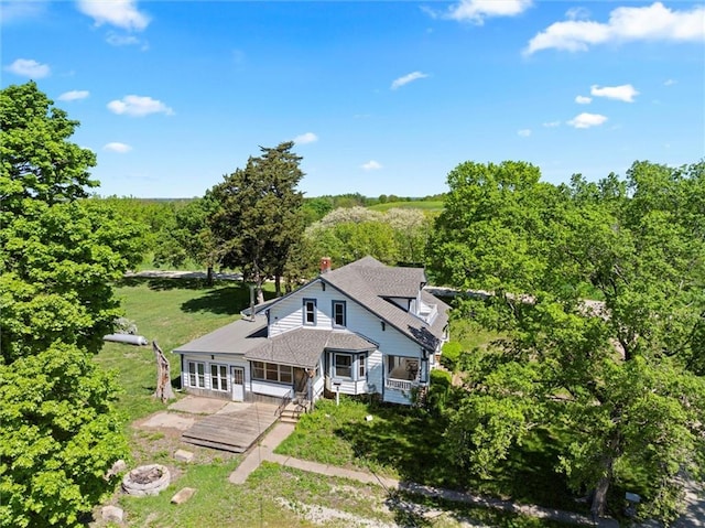657 N 400th Rd, Overbrook, KS 66524 - aerial view of property and surrounding area