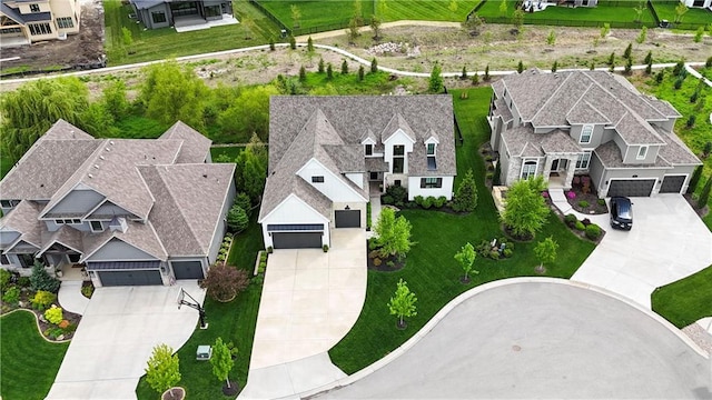 aerial view featuring a residential view