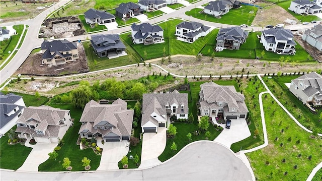drone / aerial view featuring a residential view