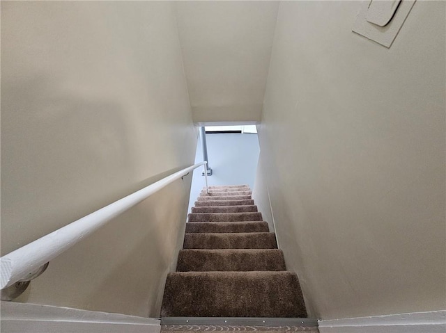 view of stairway