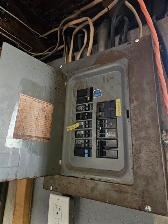 8212 NE 51st St, Kansas City, MO 64119 - utility room featuring electric panel