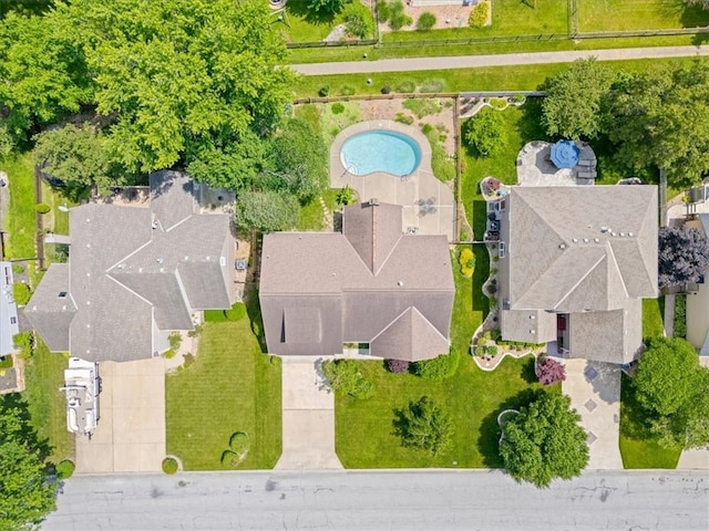 4071 SW Royale Ct, Lees Summit, MO 64082 - drone / aerial view of a pool area