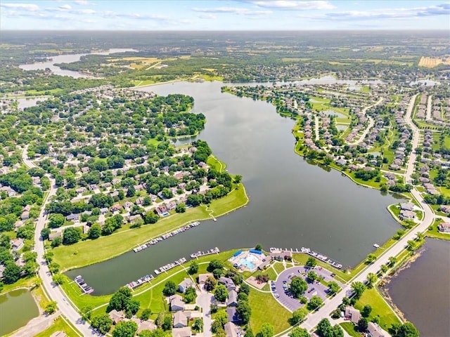 4071 SW Royale Ct, Lees Summit, MO 64082 - bird's eye view of a nearby body of water