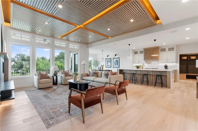 10675 W 142nd Ter, Overland Park, KS 66221 - living room featuring light wood-style flooring