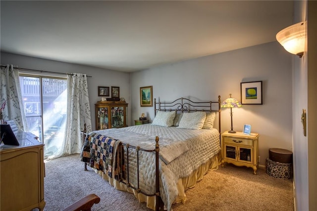 bedroom with carpet floors