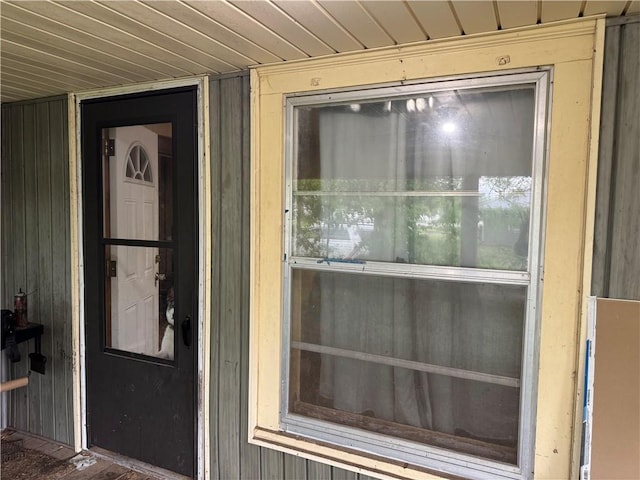 view of exterior entry