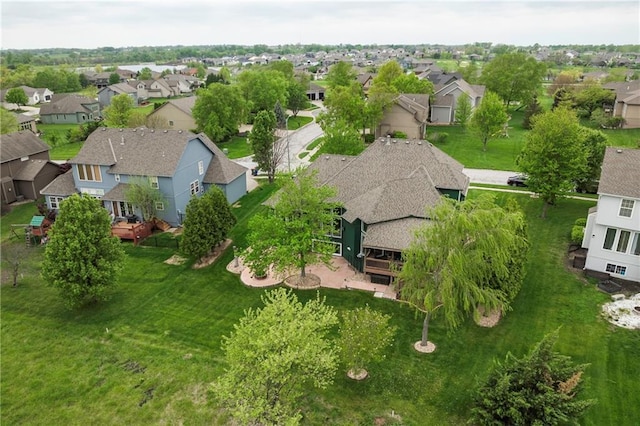 bird's eye view featuring a residential view