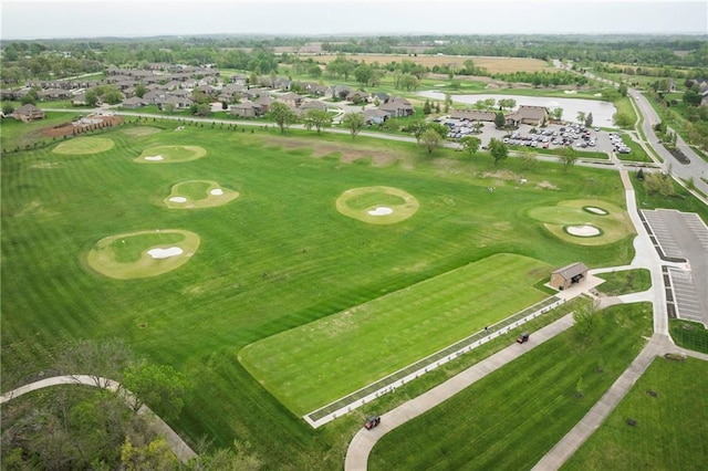 bird's eye view featuring view of golf course