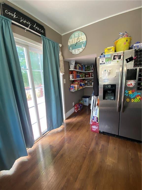 1404 S Barrett Ave, Sedalia, MO 65301 - interior space with ornamental molding and wood finished floors