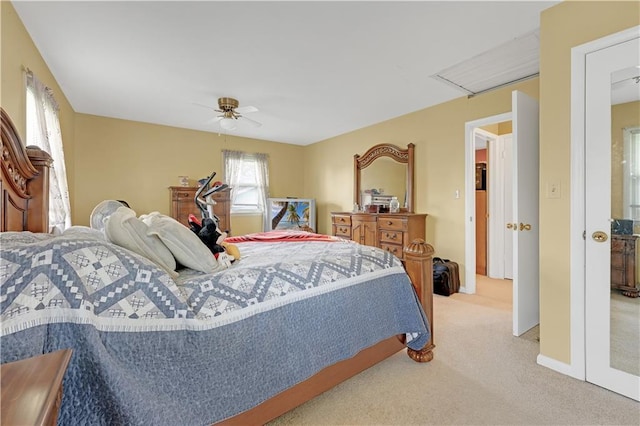 1003 Leone Ave, Sedalia, MO 65301 - bedroom featuring a ceiling fan and light colored carpet