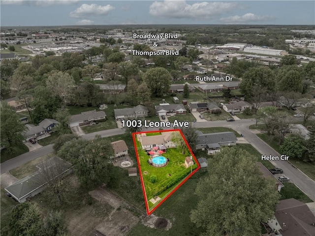 1003 Leone Ave, Sedalia, MO 65301 - aerial view with a residential view