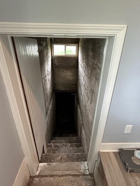 view of stairway