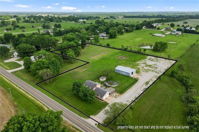 19707 E State Route A, Archie, MO 64725 - view of rural area with property parcel outlined