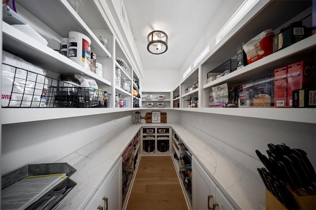 view of storage area