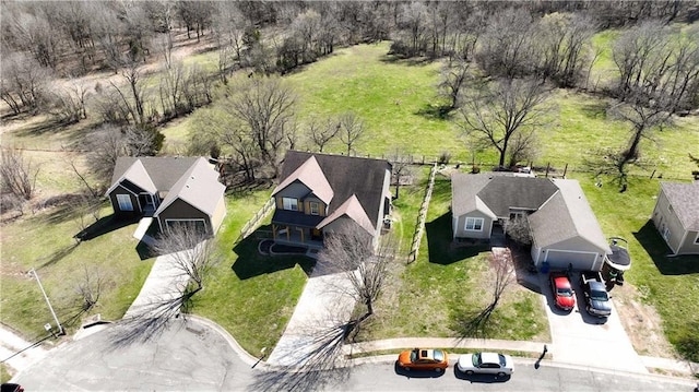 birds eye view of property featuring a residential view