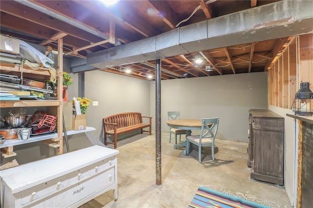 400 N Boardman St, Pleasant Hill, MO 64080 - view of unfinished basement