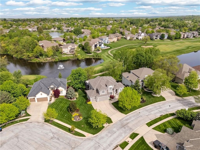 9924 Skyview Ln, Lenexa, KS 66220 - aerial perspective of suburban area featuring a large body of water
