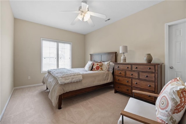 9924 Skyview Ln, Lenexa, KS 66220 - bedroom featuring light colored carpet, baseboards, and a ceiling fan