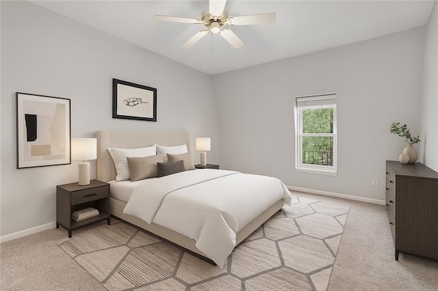 6724 W 109th St Unit F, Overland Park, KS 66211 - bedroom featuring light carpet and ceiling fan