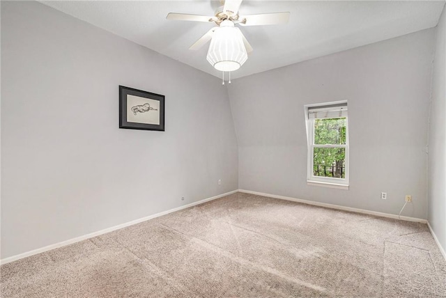 6724 W 109th St Unit F, Overland Park, KS 66211 - carpeted spare room featuring baseboards and ceiling fan