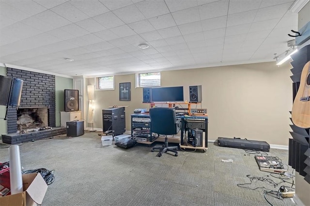 9817 Cedar St, Overland Park, KS 66207 - carpeted office space featuring baseboards
