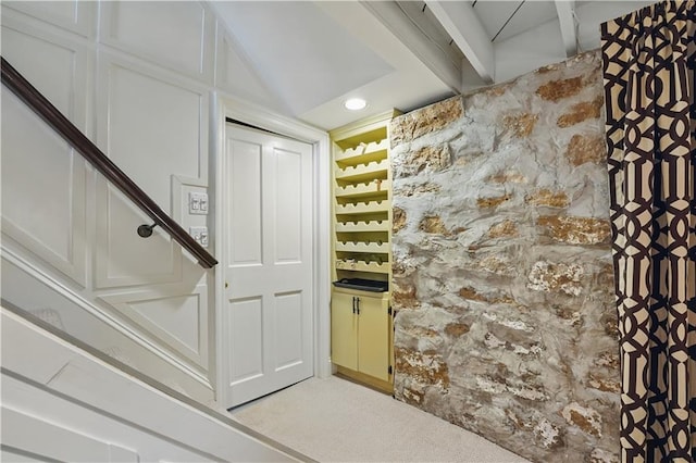 6116 W 61st Ter, Mission, KS 66202 - wine cellar featuring light colored carpet