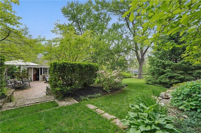6116 W 61st Ter, Mission, KS 66202 - view of green lawn featuring a patio area