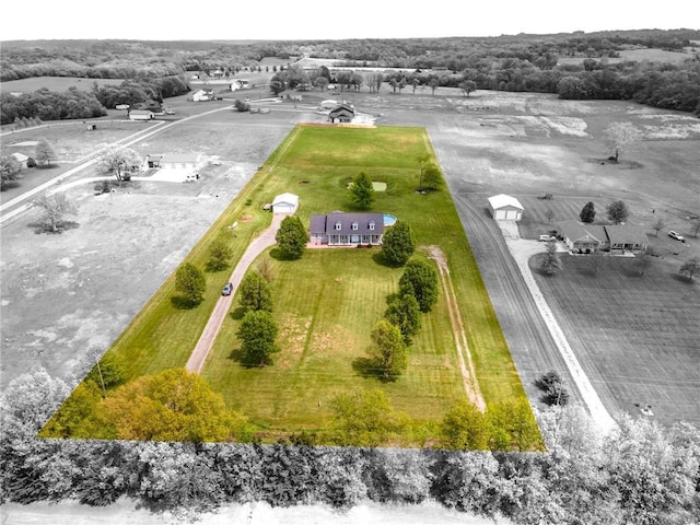 birds eye view of property