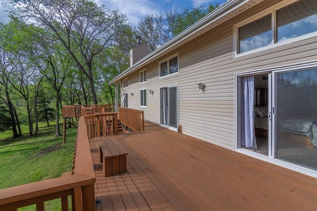 23801 Evans Rd, Tonganoxie, KS 66086 - deck with a lawn