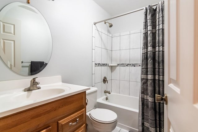 23801 Evans Rd, Tonganoxie, KS 66086 - full bath featuring shower / tub combo with curtain, toilet, and vanity