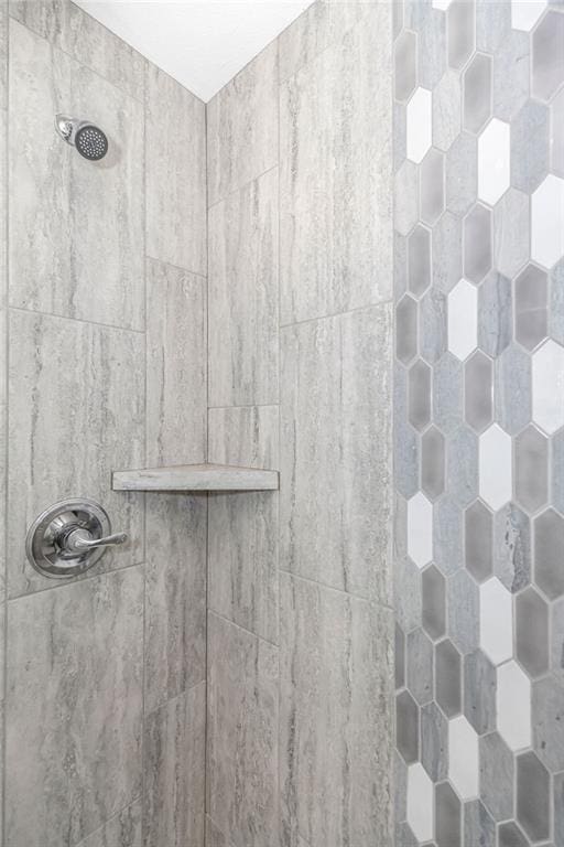 room details with tiled shower
