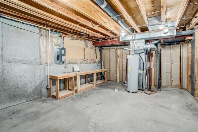 4008 NW 75th St, Kansas City, MO 64151 - unfinished below grade area featuring water heater and electric panel